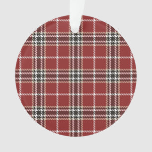 Lumberjack Tartan Plaid Custom Holiday Tree Orname Ornament