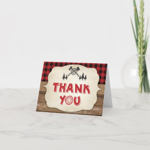 Lumberjack Thank You Card