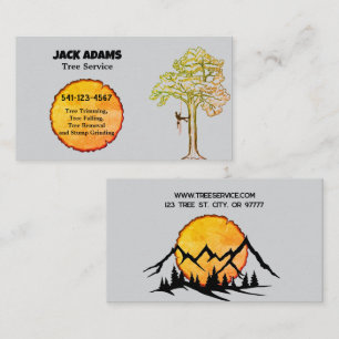 Lumberjack Tree Service Business Card