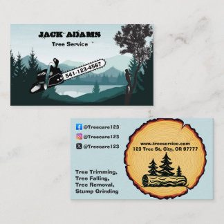 Lumberjack Tree Service Business Card