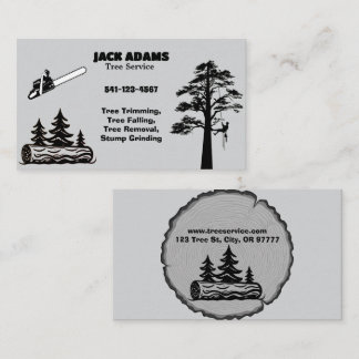 Lumberjack Tree Service Business Card