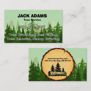 Lumberjack Tree Service Business Card