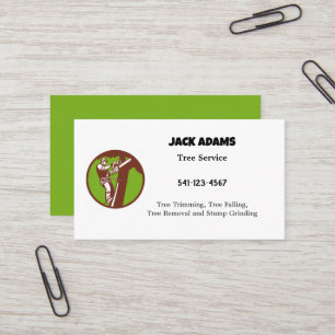 Lumberjack Tree Service Business Card