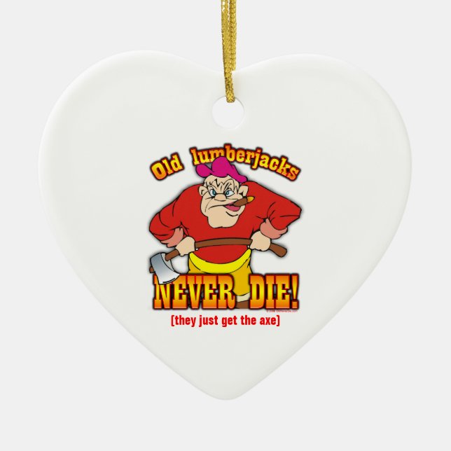 Lumberjacks Ceramic Tree Decoration (Front)