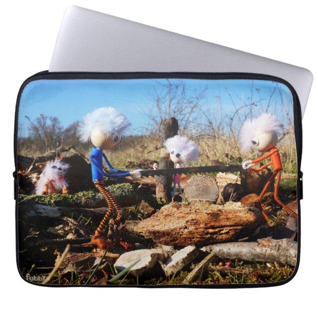 Lumberyard of the Fubby's. Laptop Sleeve (Front)