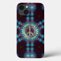 LumiBlue Groovy Peace Sign
