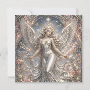 Lumina Ascendant – Heavenly Angel Portrait Holiday Card