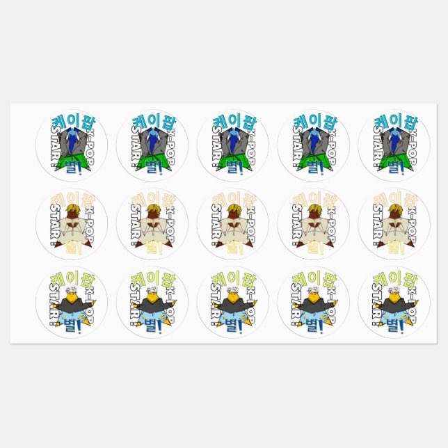 LUMINA K-Pop Idol Stickers (Sheet)