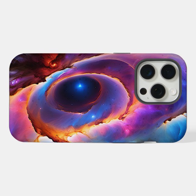 “Luminara” - Nebula and Galaxies iPhone Case (Back Horizontal)