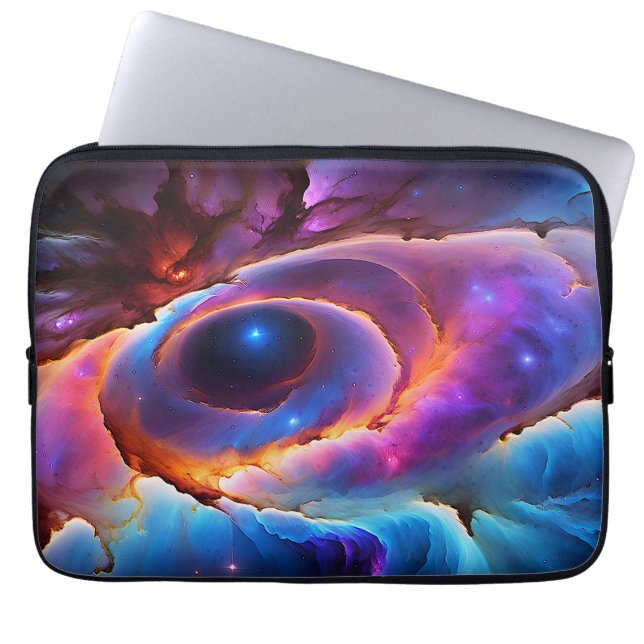 “Luminara” - Nebula and Galaxies Laptop Sleeve (Front)
