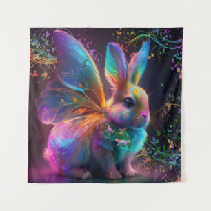 Luminescent Bunny Tapestry