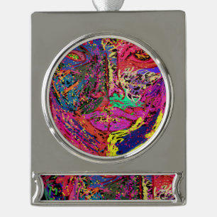 Luminescent Female Silhouette Banner Ornament