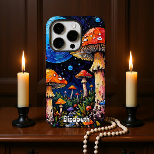 Luminescent Mushroom Dreamscape iPhone 16 Pro Case