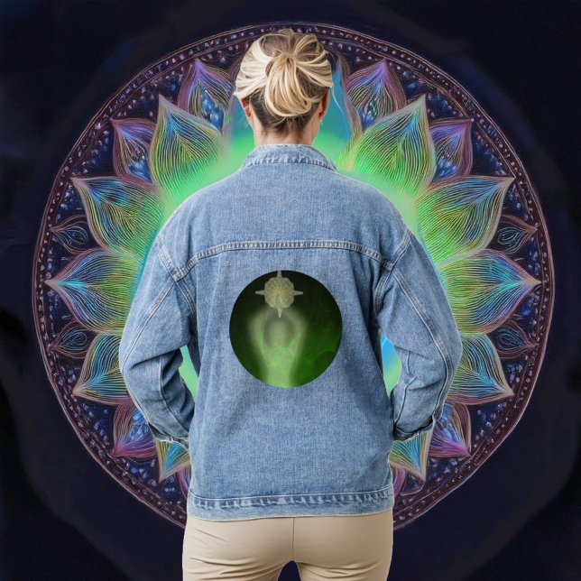 Luminescent Resilience Green Denim Jacket (Creator Uploaded)