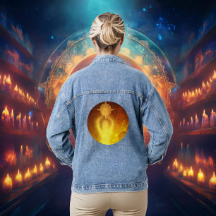Luminescent Resilience Orange Denim Jacket