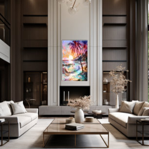 🎨Luminescent Sunset Wall Art🌅 Canvas Print