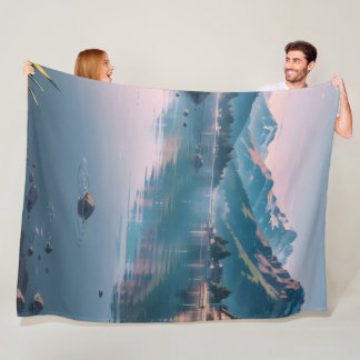 Luminosity fleece blanket
