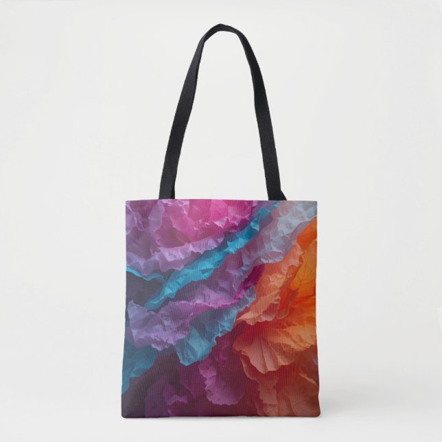 Luminous Abstract Tissue Paper Layers Tote Bag (Front)