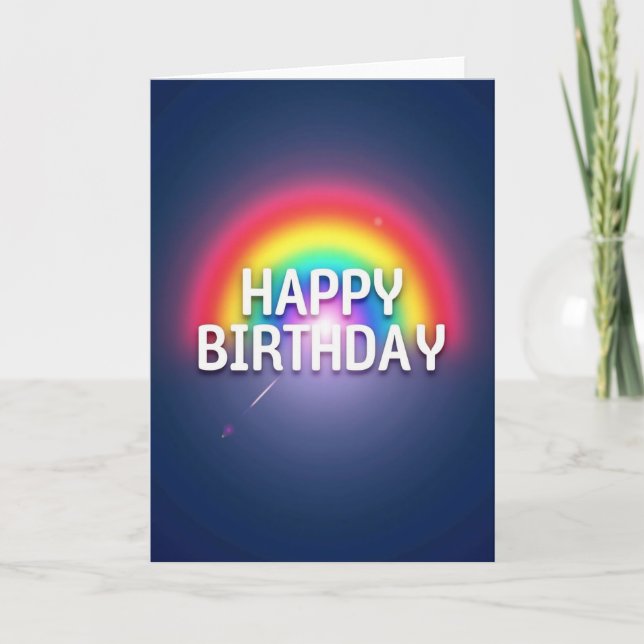Luminous Arc Birthday Card (Front)