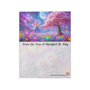Luminous Bird At Night Notepad