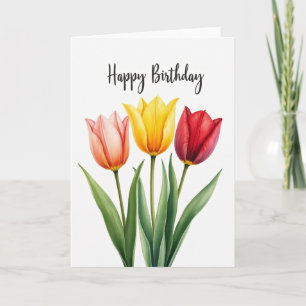Luminous Birthday Botanical Card