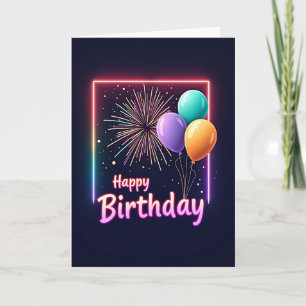 Luminous Birthday Frame Card