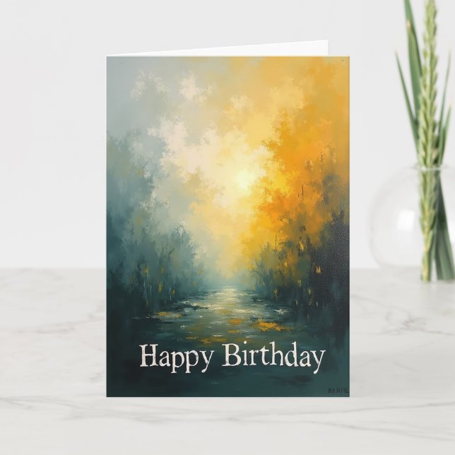 Luminous Birthday Vista Card (Front)
