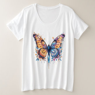 Luminous Bloomwing Plus Size T-Shirt