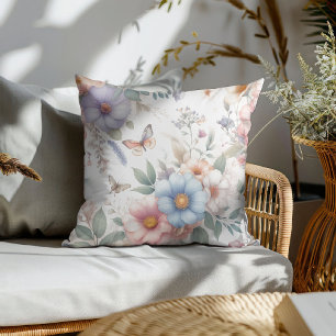 Luminous Blossoms & Butterflies 🌼 Cushion