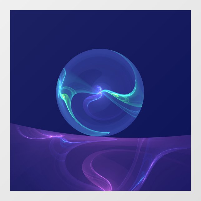 Luminous Blue Purple Dream Abstract Fractal Art (Sheet)