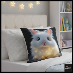 Luminous Bunny Bliss Pillow