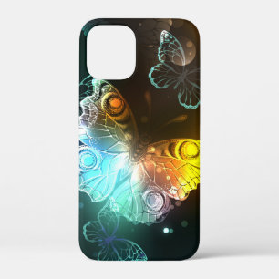 Luminous Butterfly and Night butterflies iPhone 12 Mini Case