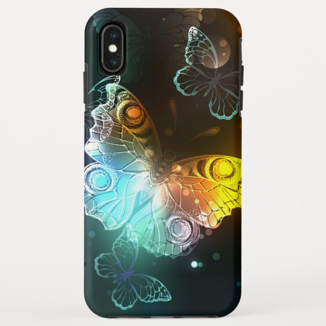 Luminous Butterfly and Night butterflies Case-Mate iPhone Case (Back)