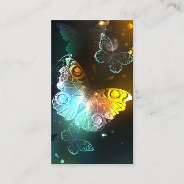 Luminous Butterfly and Night butterflies Enclosure Card (Front)