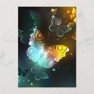 Luminous Butterfly and Night butterflies Enclosure Card