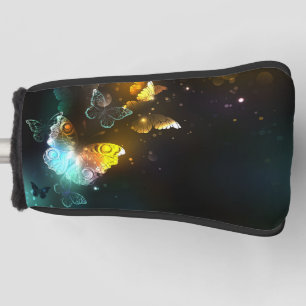 Luminous Butterfly and Night butterflies Golf Head Cover