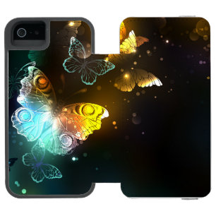 Luminous Butterfly and Night butterflies Incipio Watson™ iPhone 5 Wallet Case