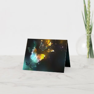 Luminous Butterfly and Night butterflies Invitation