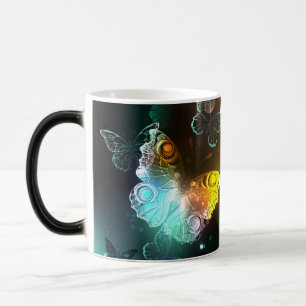 Luminous Butterfly and Night butterflies Magic Mug