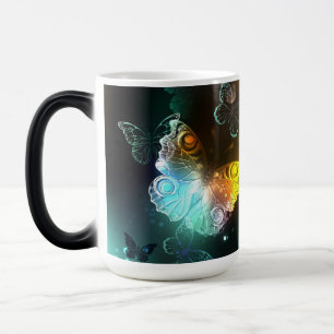 Luminous Butterfly and Night butterflies Magic Mug