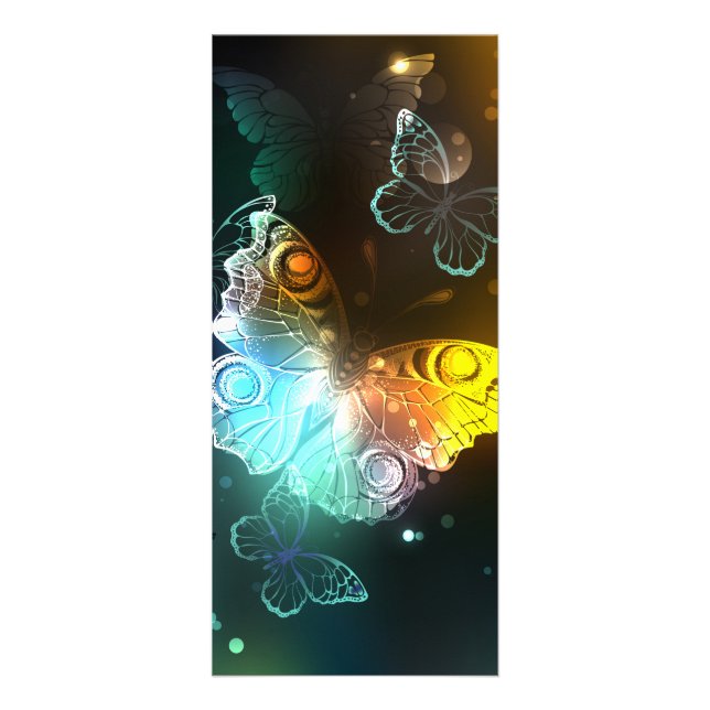 Luminous Butterfly and Night butterflies Rack Card (Front)