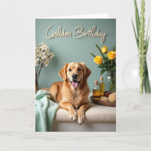 Luminous Canine Birthday Card