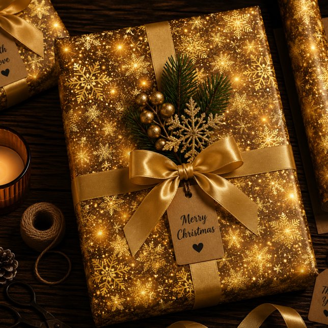 Luminous Christmas Waltz Wrapping Paper Sheet (Creator Uploaded)