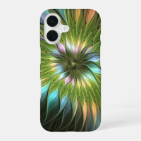 Luminous Colourful Fantasy Flower Fractal Art