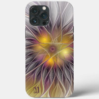 Luminous Colourful Flower Abstract Fractal Monogra