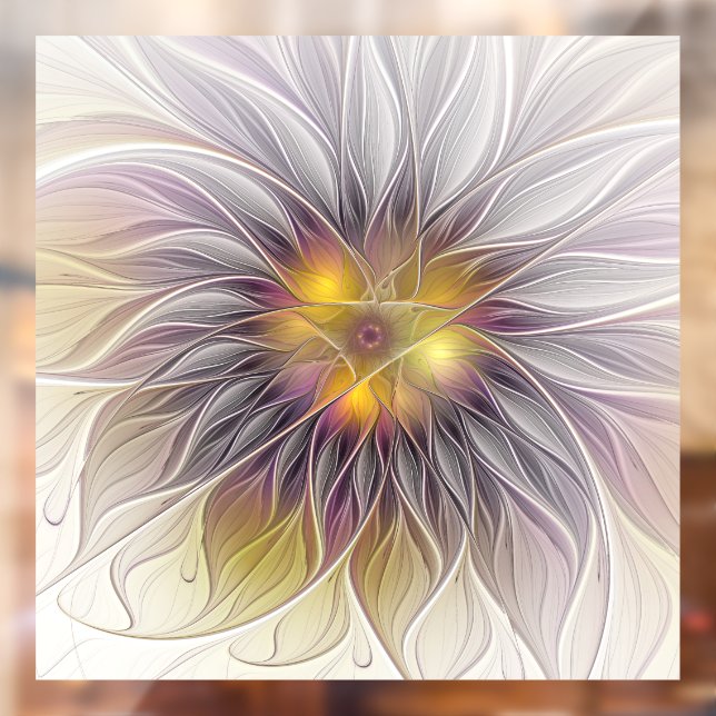 Luminous Colourful Flower, Abstract Modern Fractal (Sheet 2)