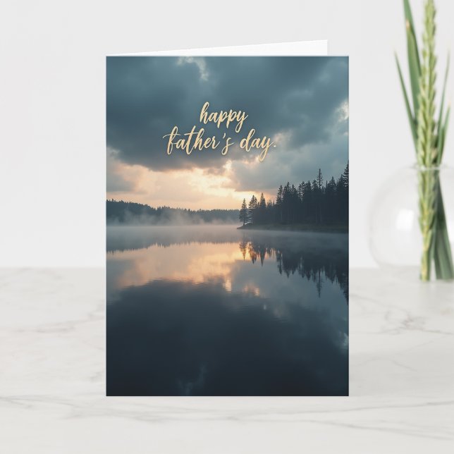 Luminous Dawn Fathers Day Card (Front)