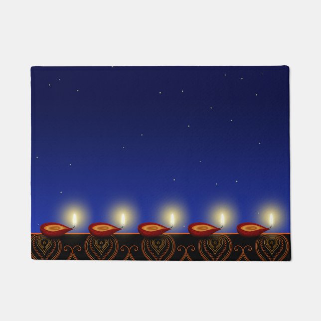 Luminous Diwali Lamp - Door Mat (Front)