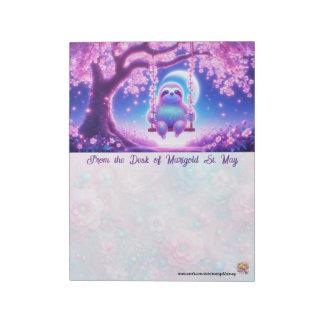 Luminous Dreamy Sloth Notepad