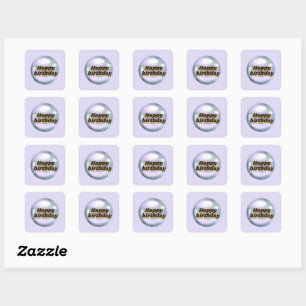 Luminous Elegance, June Birthstones pearl Square Sticker